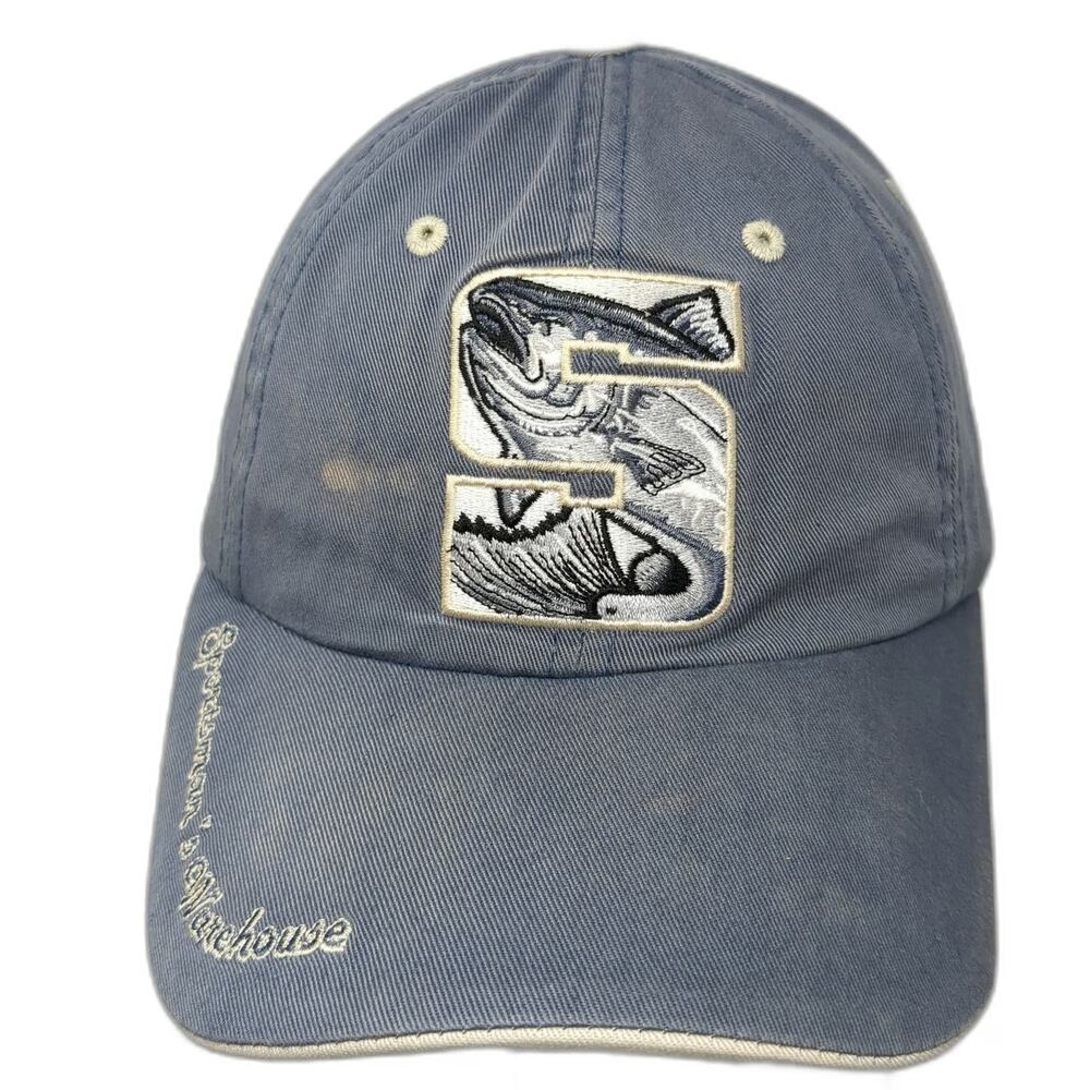 Sportsman's Warehouse Baseball Cap Blue One Size Fishing Fish Bass Outfitter Hat